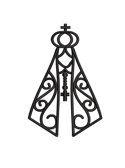 Matriz Bordado Nossa Senhora Aparecida Contornado 2