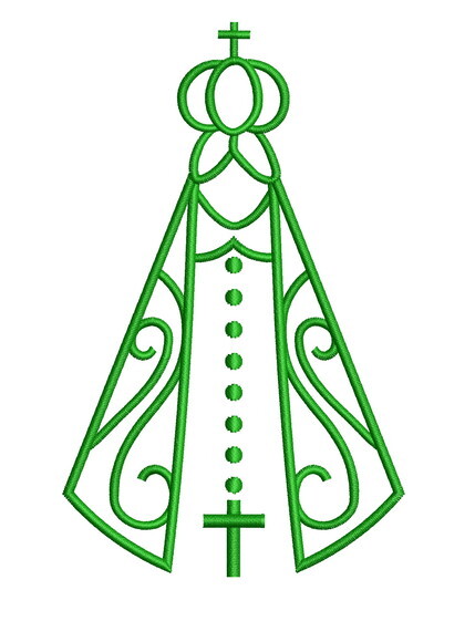 Matriz Bordado Nossa Senhora Aparecida Contornado