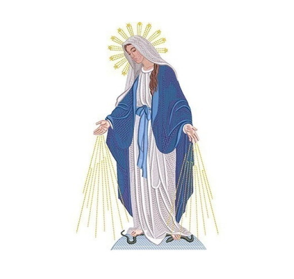 Matriz Bordado Nossa Senhora das Graças 30cm