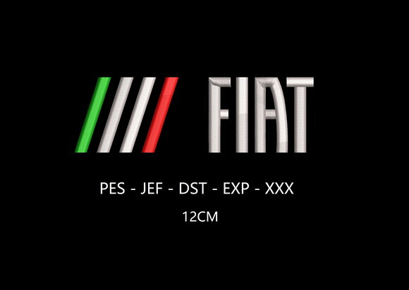 Matriz Bordado Nova Logo Fiat 2024