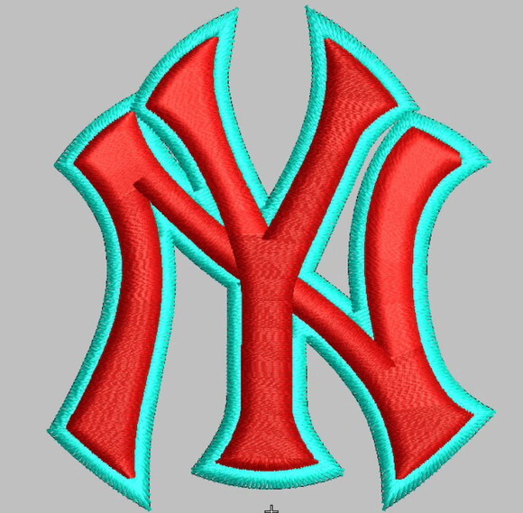 Matriz Bordado NY yankees logo 3D