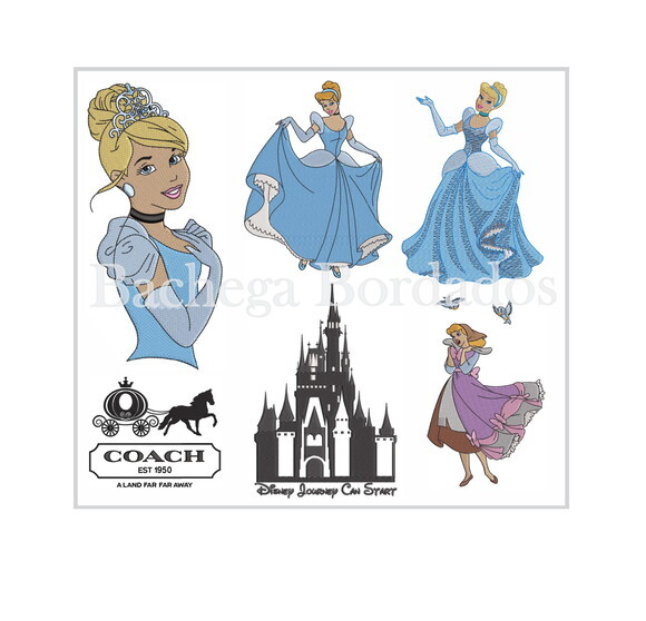 Matriz Bordado Pacote Cinderela Disney