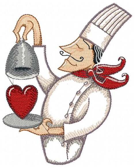 Matriz Bordado Pacote Chefs de Cozinha