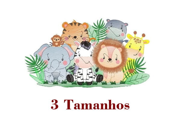 Matriz Bordado Pacote Safari Animais 3