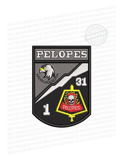 Matriz Bordado Pelopes - Pelotão de Operações Especiais