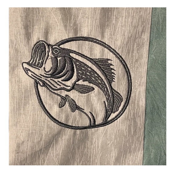 Matriz Bordado Peixe e Pesca Logo