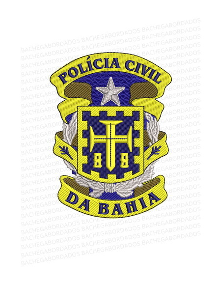 Matriz Bordado Policia Civil da Bahia