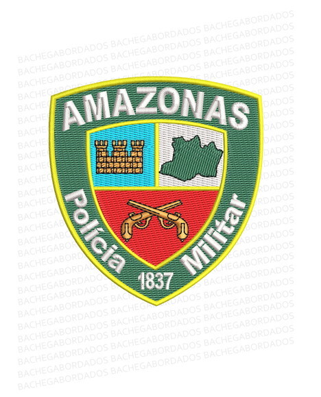 Matriz Bordado Polícia Militar do Amazonas