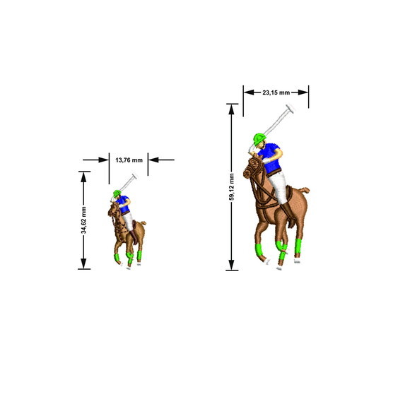 Matriz Bordado Polo Player Colorido