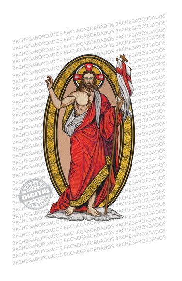 Matriz Bordado Ressureição de Cristo - Tamanho Grande