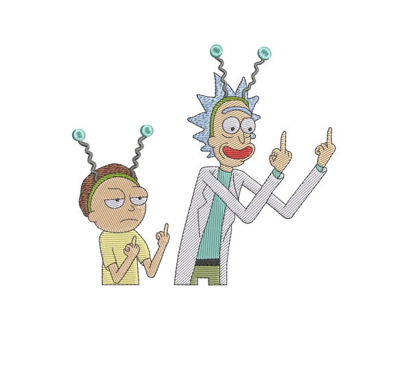 Matriz Bordado Rick & Morty 2