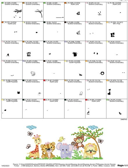 Matriz Bordado Safari Girl