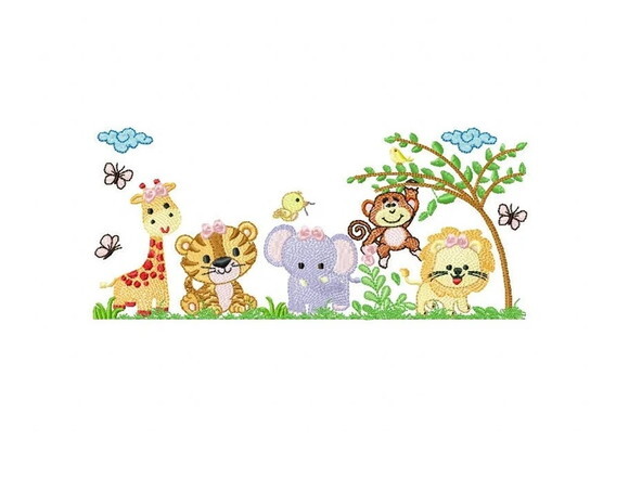 Matriz Bordado Safari Girl