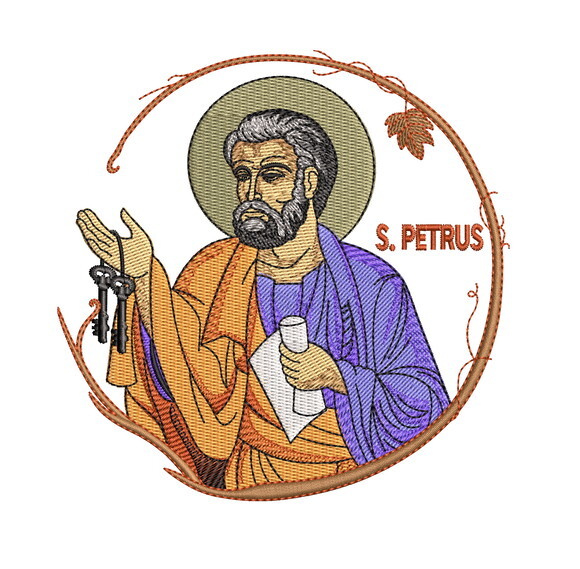 Matriz Bordado Santo Simon Petrus