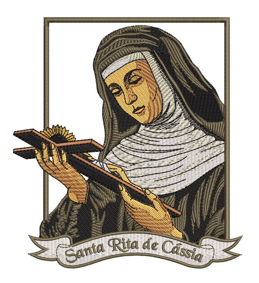 Matriz Bordado Santa Rita de Cássia