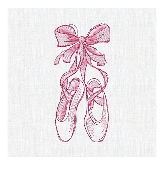 Matriz Bordado Sapatos de Bale - Ballet