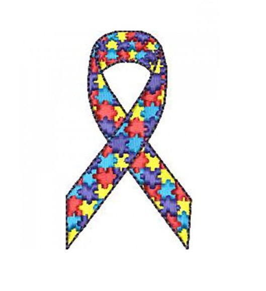 Matriz Bordado Símbolo do Autismo Pequeno
