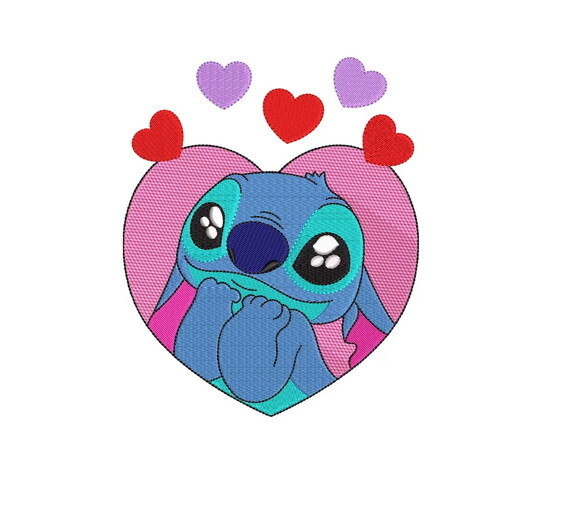 Matriz Bordado Stitch Lilo Amor