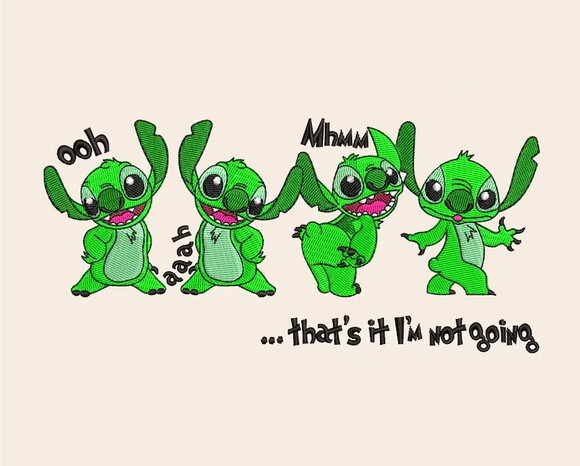 Matriz Bordado Stitch Lilo Grinch