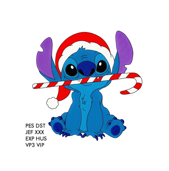 Matriz Bordado Stitch Lilo Natal 3
