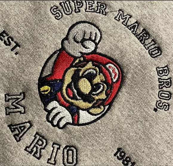 Matriz Bordado Super Mario Bros 18cm