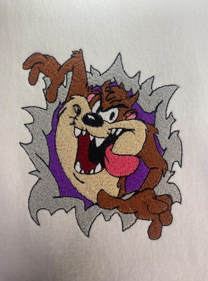 Matriz Bordado Taz Mania