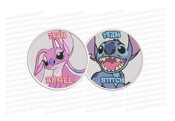 Matriz Bordado Team Stitch Lilo & Angel