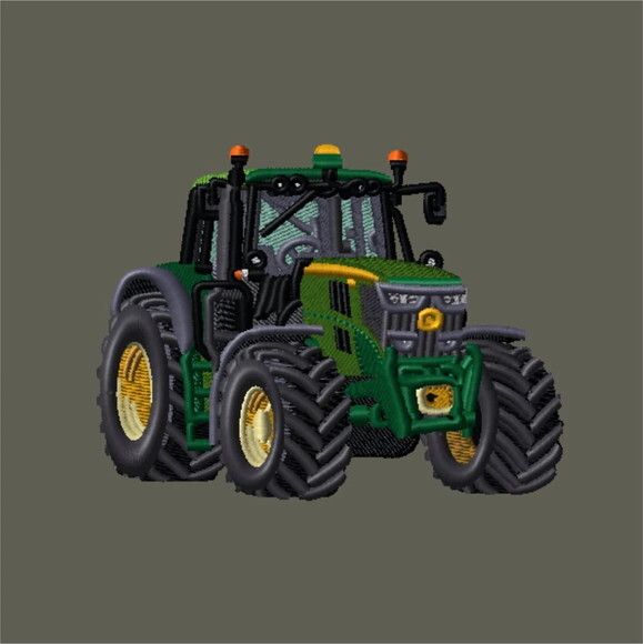 Matriz Bordado Trator Agrícola John Deere