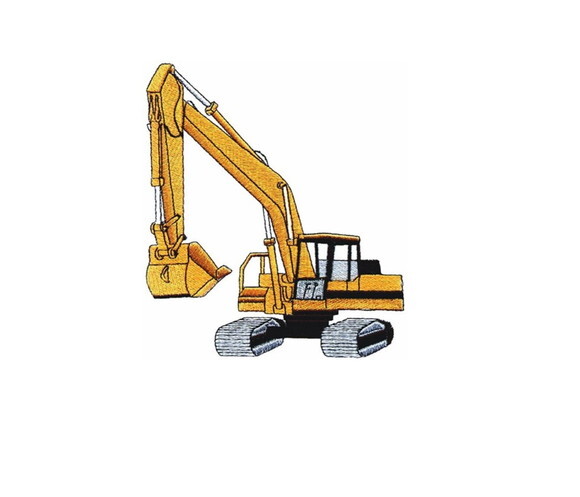 Matriz Bordado Trator Escavadeira Grande 7