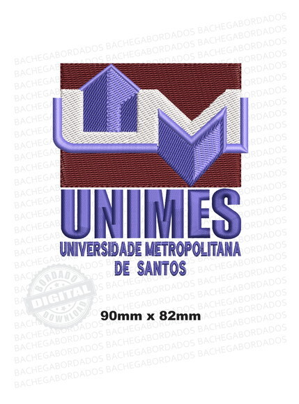 Matriz Bordado Unimes - Universidade Metropolitana de Santos