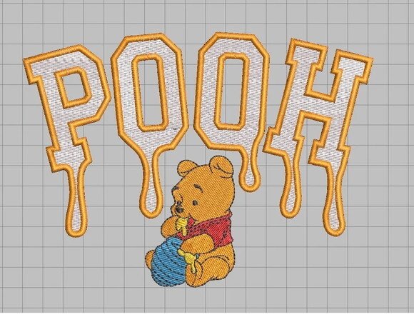Matriz Bordado Ursinho Pooh Grande