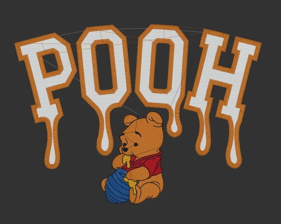 Matriz Bordado Ursinho Pooh Grande