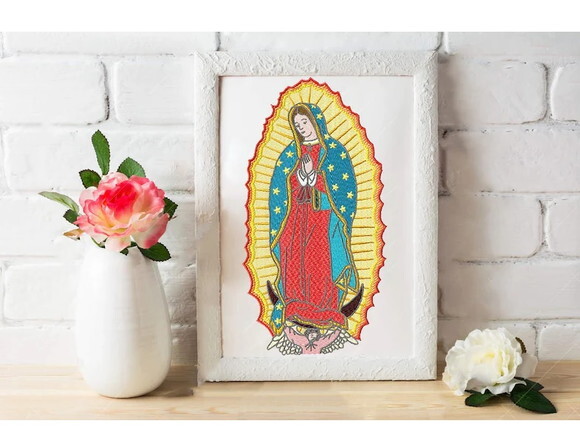 Matriz Bordado Virgem de Guadalupe