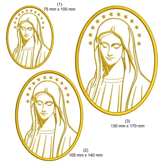 Matriz Bordado Virgem Maria