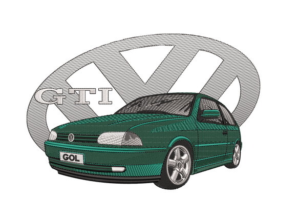 Matriz Bordado Volkswagen Gol 3