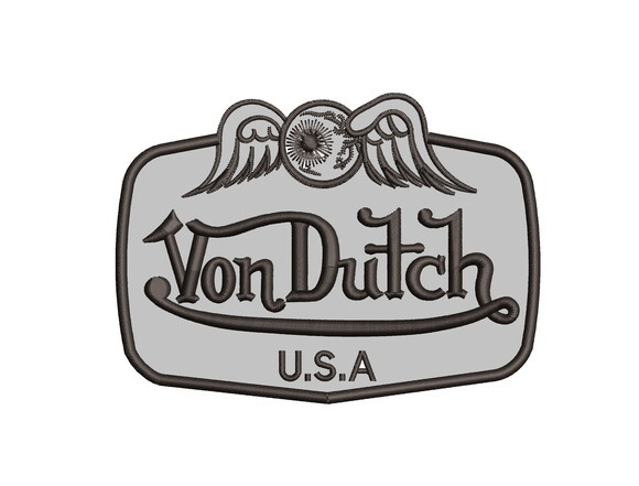 Matriz Bordado Von Dutch Logo 2