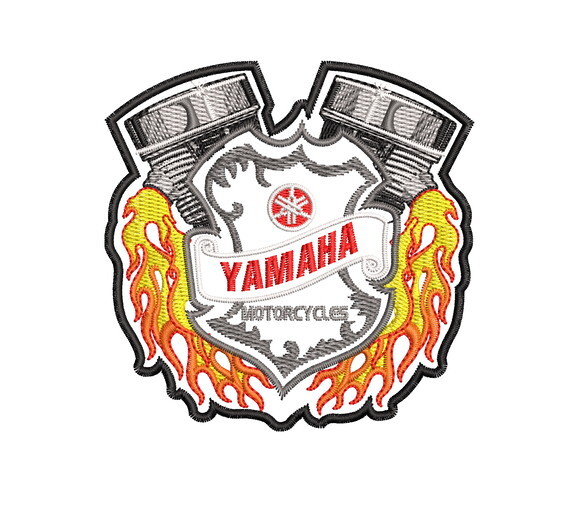Matriz Bordado Yamaha Motorcycle