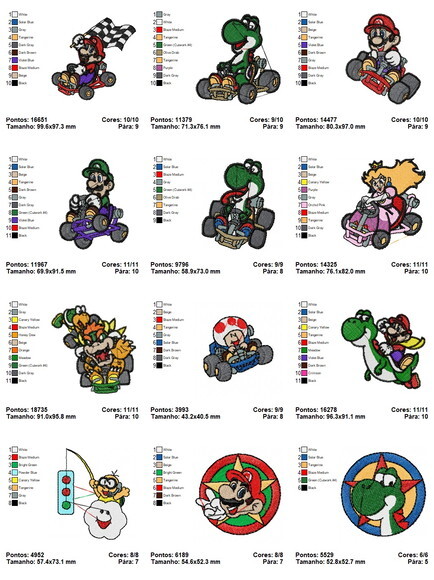 Matriz Bordados Desenhos Infantil (464 unidades)