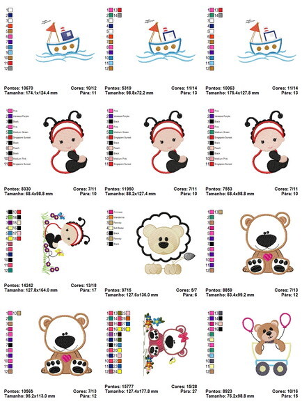 Matriz Bordados Infantil Aplique