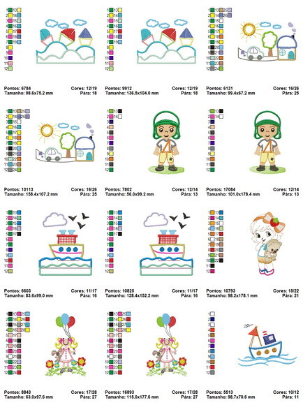Matriz Bordados Infantil Aplique