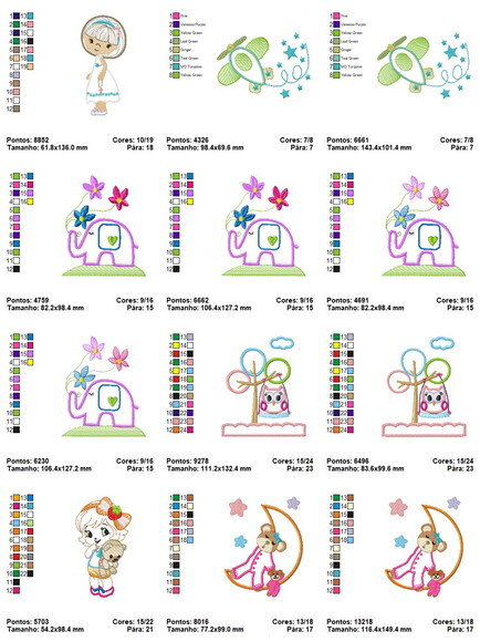 Matriz Bordados Infantil Aplique