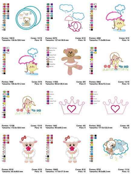 Matriz Bordados Infantil Aplique