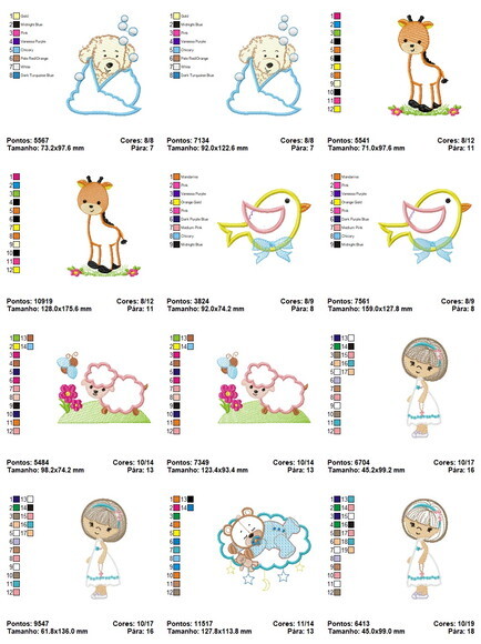 Matriz Bordados Infantil Aplique