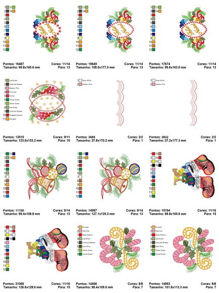 Matriz Bordados Natal Natalino