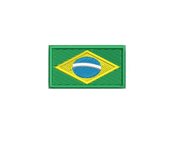 Matriz de Bordado Bandeira Brasil Pequeno