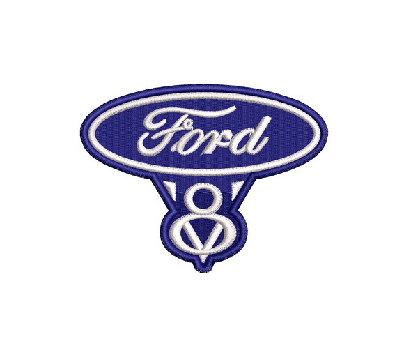 Matriz de Bordado Ford V8