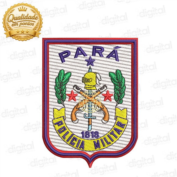 Matriz de Bordado Policia Militar do Pará - Oficial