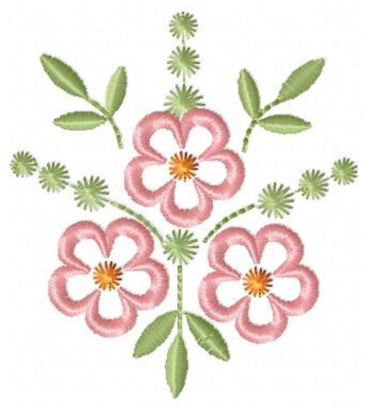 Matrizes de Bordado Pacote de Flores 49 Arquivos