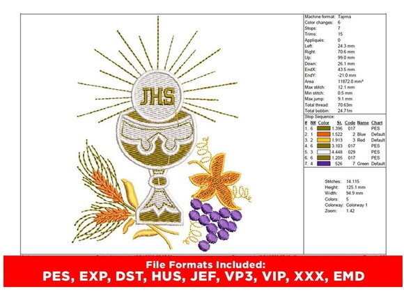 Pacote com 6 Matrizes de Cálice Religioso