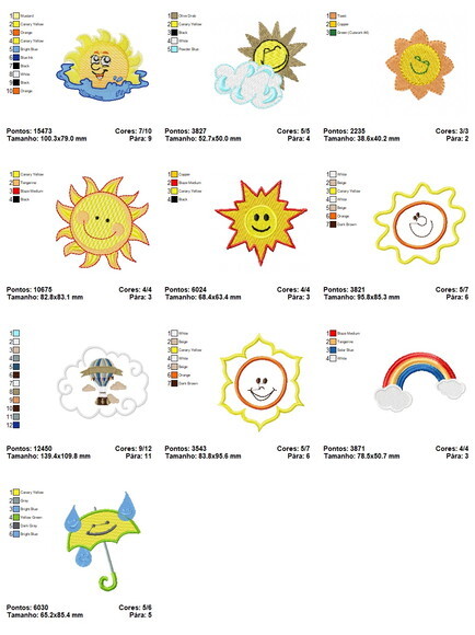 Pacote de Matrizes Bordado Infantil